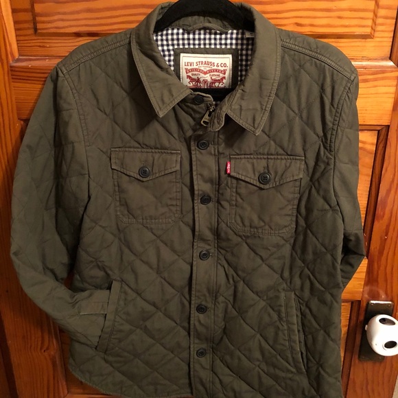Coats | Mens Levis Quilted Shirt Jacket 